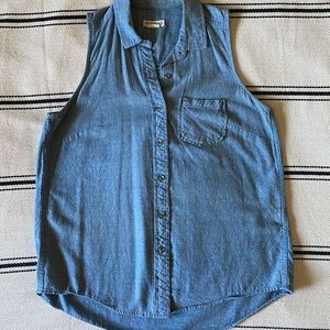 Obey chambray top